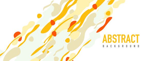 Trendy liquid style shapes abstract design, dynamic vector background for placards, brochures, posters, web landing pages, covers or banners