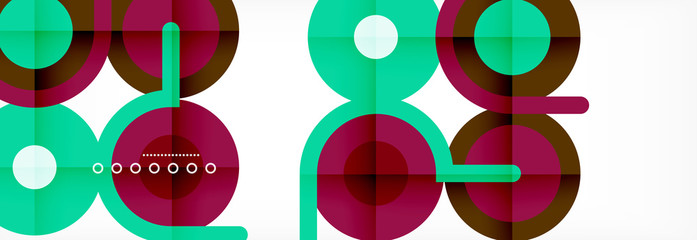 Circles and lines abstract background for covers, banners, flyers and posters and other templates