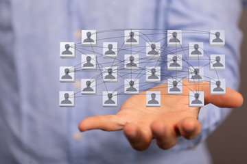 organization chart team concept networking group