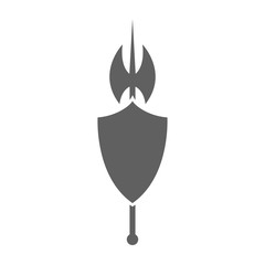 Axe and shield.