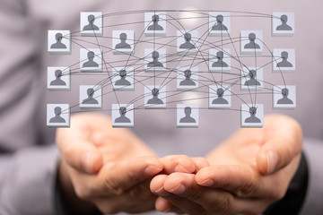 internet net and data digital concept teamwork.