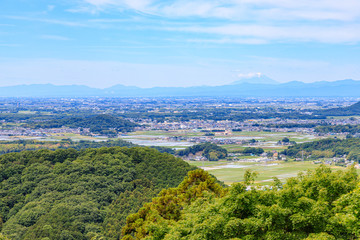 山から見た風景