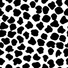 Abstract black and white background. Seamless pattern with animals print for wallpaper, web page, textures, card, postcard, faric, textile. Ornament of stylized skin. Decorative vector illustration.