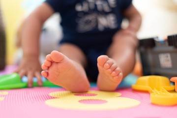 Naklejka premium baby feet isolated