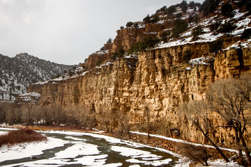Fototapeta na wymiar Colorado River Canyon - Gypsum, Colorado, USA