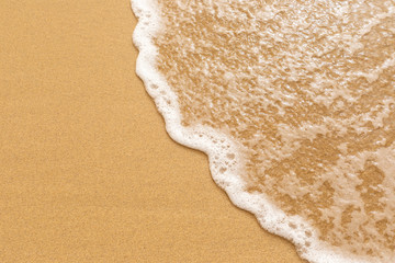 wave on sand