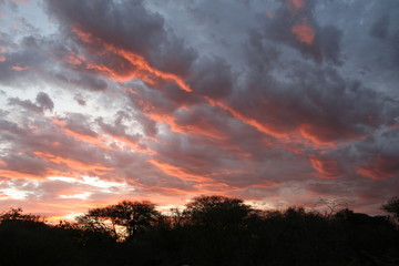 Obraz na płótnie Canvas Red cloud sunset 2