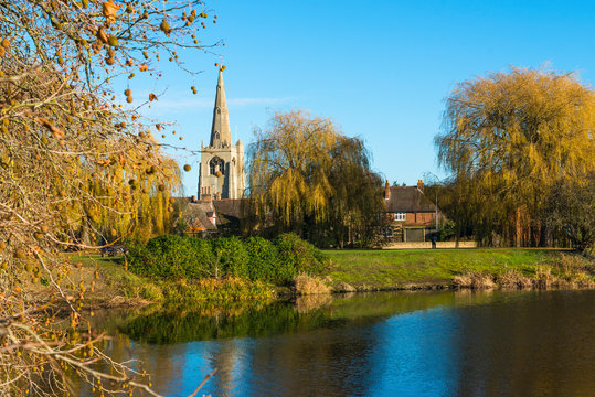 St. Mary the Virgin Church at Godmanchester in Cambridgeshire, England, UK. 