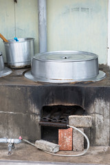 Traditional Soup maker seen in Busan, South Korea.