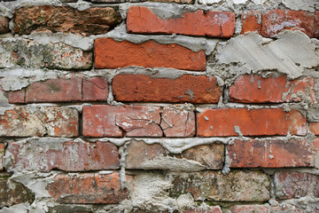 background of old brick wall