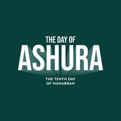 Design about ashura, the tenth day of Muharram, the first month in the Islamic calendar.