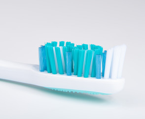 One toothbrush for healthcare on the white background