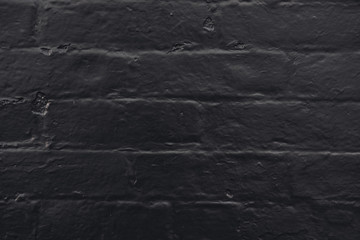 Black brick wall texture background