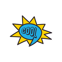 cool explosion bubble line and fill style icon vector design