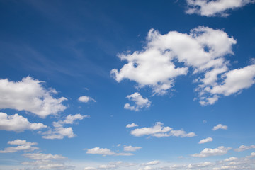Beautiful clouds in a blue sky
