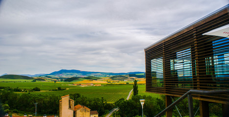 Fototapeta premium rural landscape with house