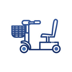 wheelchair gradient style icon vector design