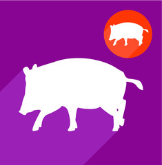 Pig silhouette