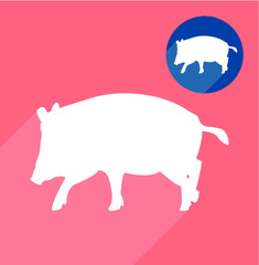 Pig silhouette