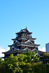 Fototapeta na wymiar Hiroshima Castle aka Carp Castle