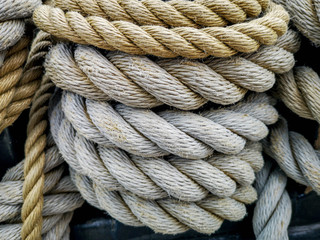 Fototapeta na wymiar Super close up of a thick rope