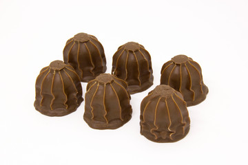 Marshmallow with chocolate (teta de nega) Brazilian typical sweet.