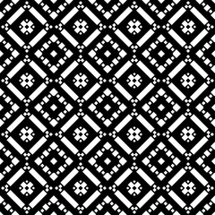 Seamless pattern with ethnic ornament. Embroidery background. Tribal wallpaper. Ethnical folk image. Tribe motif. Ancient mosaic. Digital paper, web design, textile print, backdrop. Vector art work.