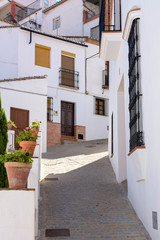 Fototapeta na wymiar Setenil de las Bodegas. Grazalema. Typical white village of Spain in the province of Cadiz in Andalusia, Spain