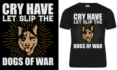 Dog t shirt design