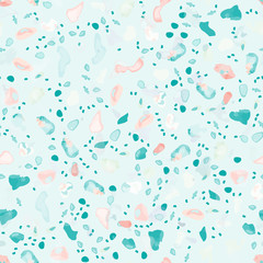 Terrazzo Texture Vector. Flooring Seamless Pattern