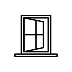 flat icon window line 