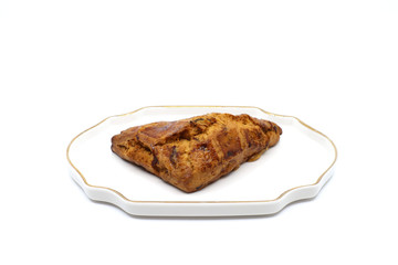 plain scone isolated in white background