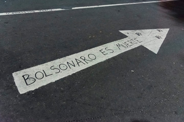 Bolsonaro is Death, Protest against Brazilian environmental policies