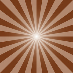 Deep orange sunburst background template. Spice orange rectangular sun rays recto backdrop design. Sunbeam background design for various purposes.