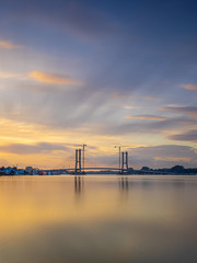 Obraz premium bridge at sunset