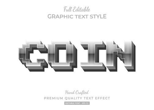 Silver Cartoon Game Text Style Effect
