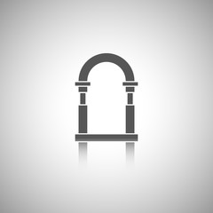 Arch icon with reflect