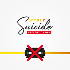 World Suicide Prevention Day Vector Design Illustration