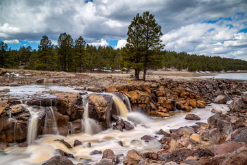 Fototapeta na wymiar Waterfalls Flowing in Northern Arizona