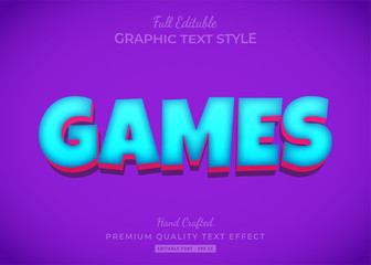 Cartoon Game Text Style Effect