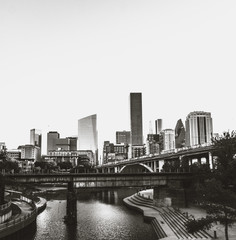 Fototapeta na wymiar View of Downtown Houston Skyline in Texas