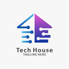 Tech house logo design