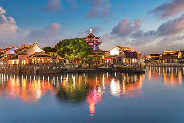 Fototapeta premium The beautiful old streets of Suzhou