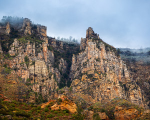 Sedona and Oak Creek Landscape with Unique Weather