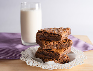 deliciosos brownies hechos en casa