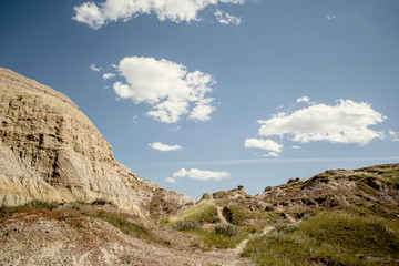 mountain landscape with blue sky
