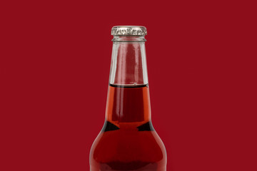 Unbranded Red Glass Bottle Drink