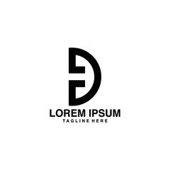 Obraz premium Letter D logo icon design template elements 