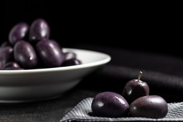 olives, dark food