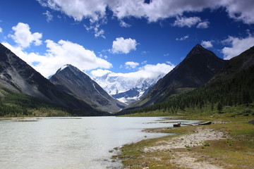 lake in the mountains